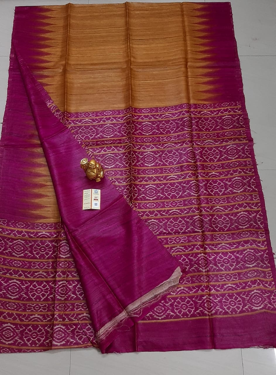 Tussar ghicha handloom silk SILK ZONE