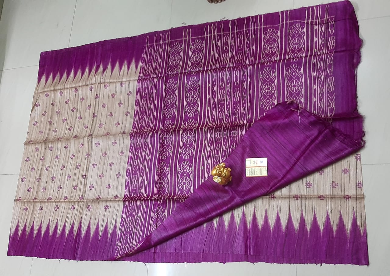 Tussar ghicha handloom silk SILK ZONE