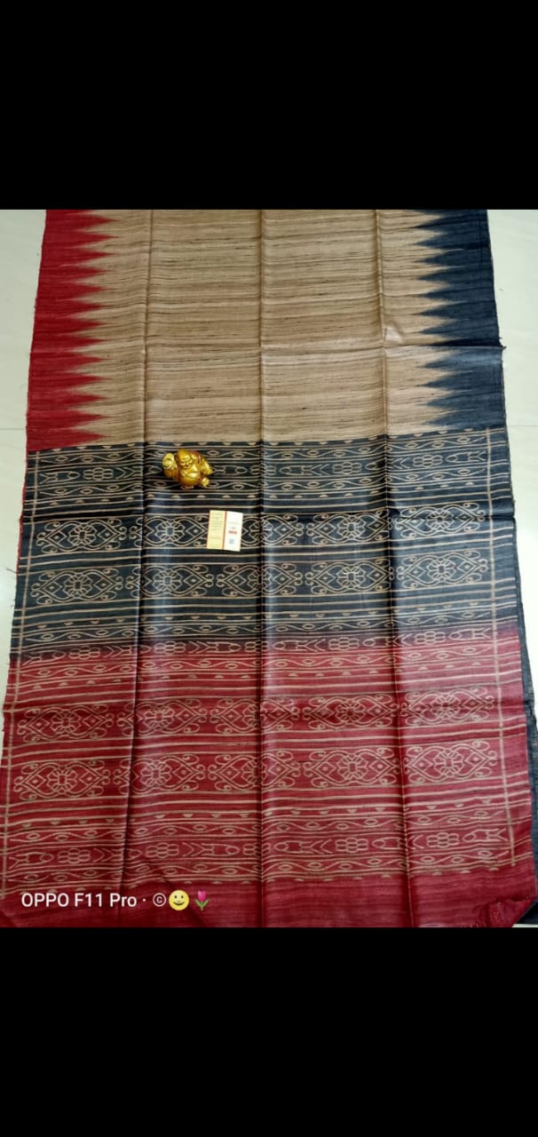 Tussar ghicha handloom silk saree SILK ZONE