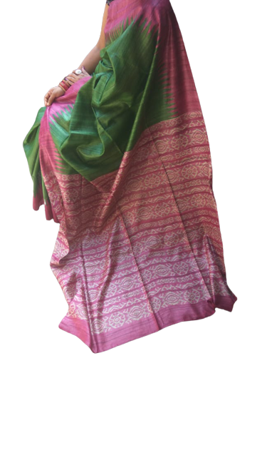 Tussar ghicha handloom silk saree SILK ZONE