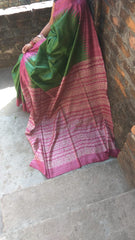 Tussar ghicha handloom silk saree SILK ZONE