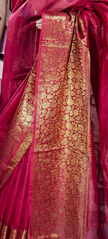 Organza Linen Jacquard Sarees