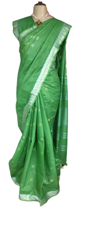 Khadi Linen Fancy Butta  Sarees SILK ZONE