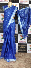 Khadi Linen Fancy Butta  Sarees SILK ZONE