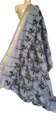 Organza Silk Linen Saree SILK ZONE