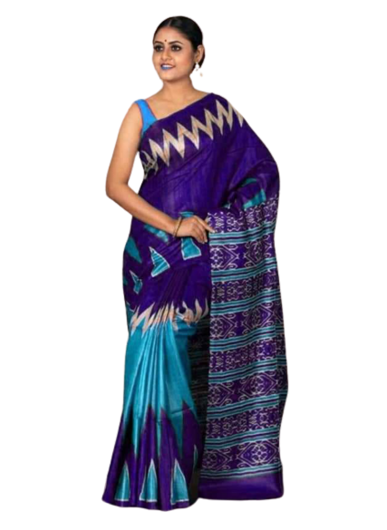 TUSSAR SILK PRINT SAREE