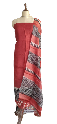 Tussar Munga Silk Suit