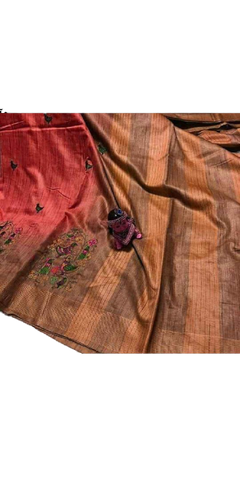 Waswara Handloom Embroidery Saree
