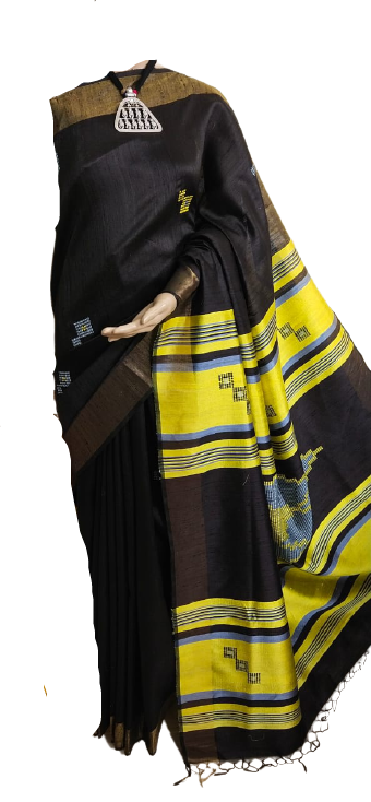 Tussar Dupion Silk Saree SILK ZONE
