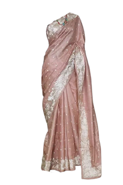 Tussar Silk Hand Embroidery Cutwork