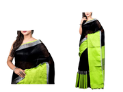 Pure Linen Saree M J HANDLOOMS