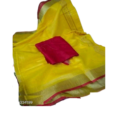 Khadi Linen Saree