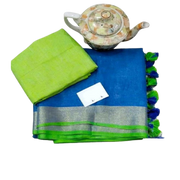 Khadi Linen Saree M J HANDLOOM