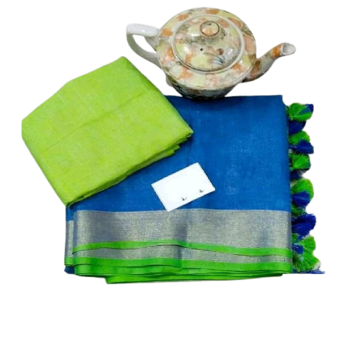 Khadi Linen Saree M J HANDLOOM