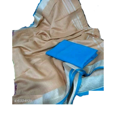 Khadi Linen saree