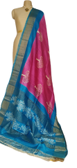 Pure Tussar Silk print saree