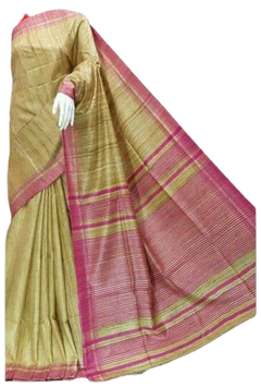 Pure Tussar Ghicha Silk Saree