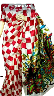 Bishnupuri Silk Hand Painting Saree