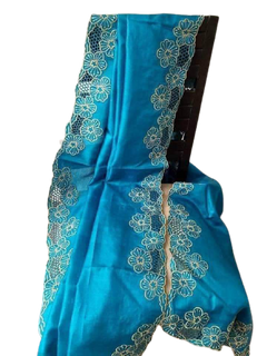 Pure Tussar Silk Hand Cutwork Saree – TCS.4022