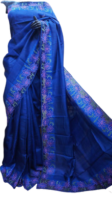 Tussar silk cotwork saree