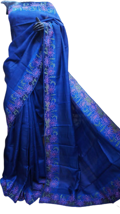 Tussar silk cotwork saree