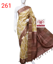 Pure Tussar Silk print saree