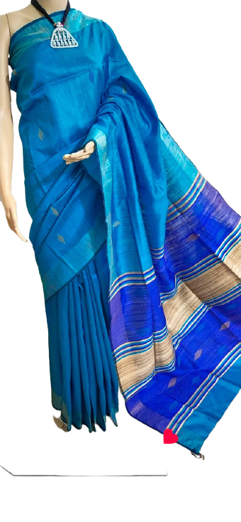 Tussar dupion silk saree SILK ZONE