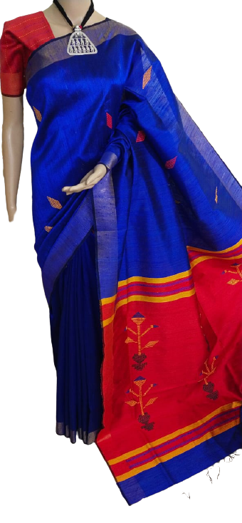 Tussar dupion silk saree SILK ZONE