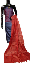 Tussar silk embroidery suit SILK ZONE