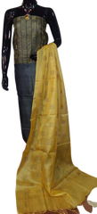 Tussar silk embroidery suit SILK ZONE