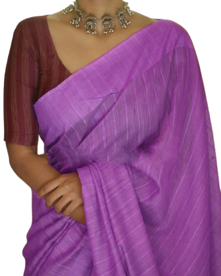 Fancy soft silk stripe saree SILK ZONE