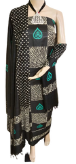 Soft silk hand block print suit PTS