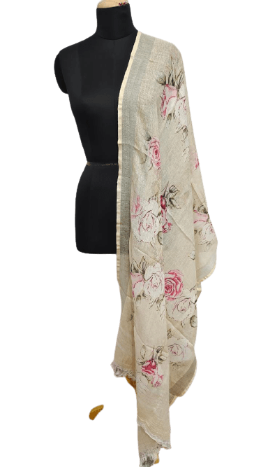 Linen digital print dupatta SILK ZONE
