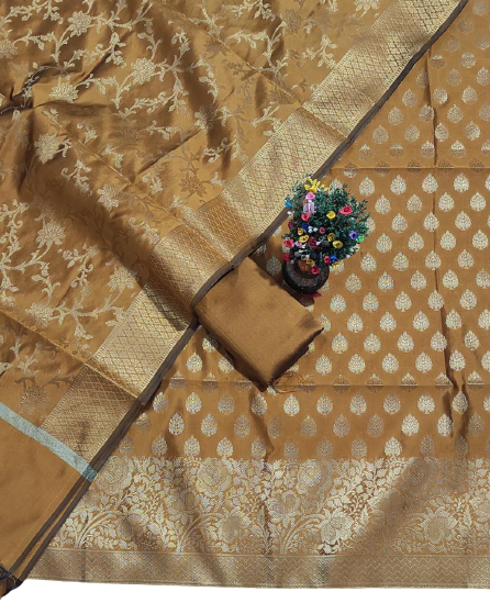 Soft silk banarasi suit SILK ZONE