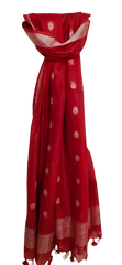 Cotton linen buta dupatta SILK ZONE