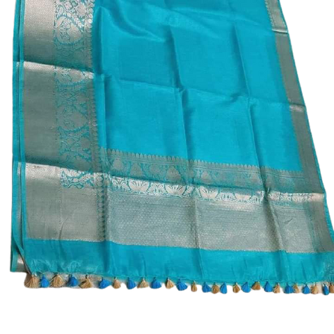 Organza linen Banarasi jacquard saree SILK ZONE