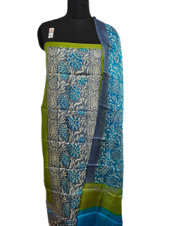 Tussar Silk Hand Block Print Suit