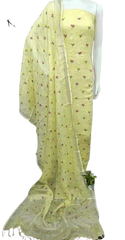 Cotton linen embroidery suit SILK ZONE