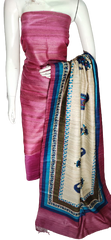 Pure tussar ghicha silk suit SILK ZONE