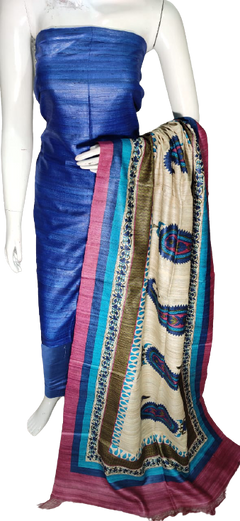 Pure tussar ghicha silk Suit
