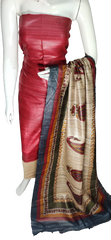 Pure tussar ghicha silk suit SILK ZONE