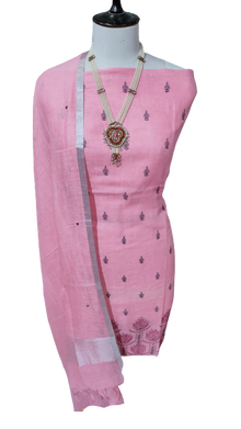 Linen embroidery suit