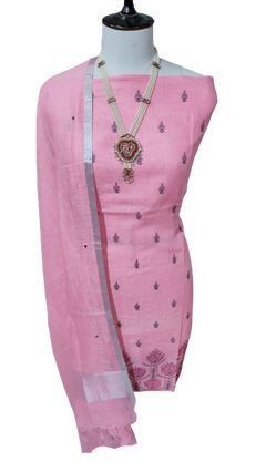 Linen embroidery suit