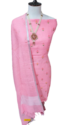 Linen embroidery suit
