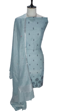 Linen embroidery suit