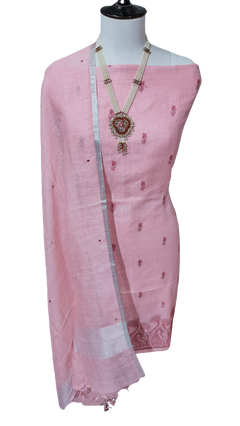 Linen embroidery suit