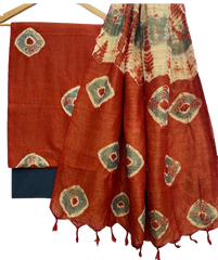 Shibori cotton dupion suit SILK ZON
