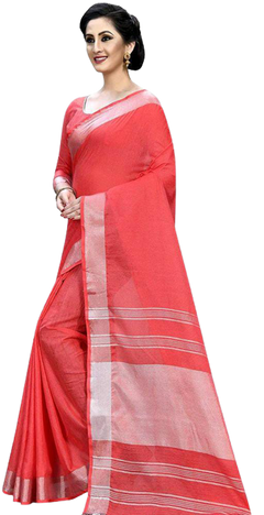 Semi linen soft saree