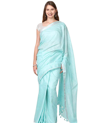 Semi linen soft saree