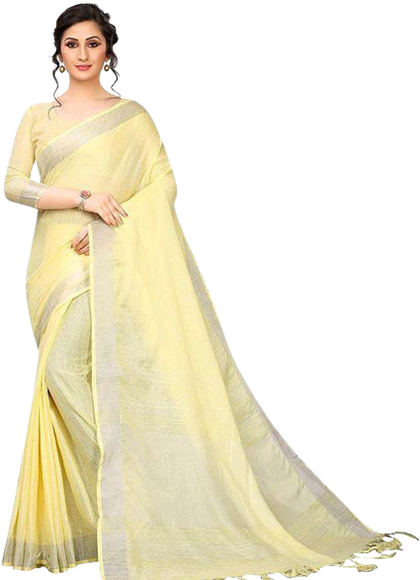 Semi linen soft saree